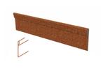 Cortenstaal kantopsluiting borderrand geplet 230x0,2x10cm, Overige materialen, 25 cm of meer, Ophalen of Verzenden, Border