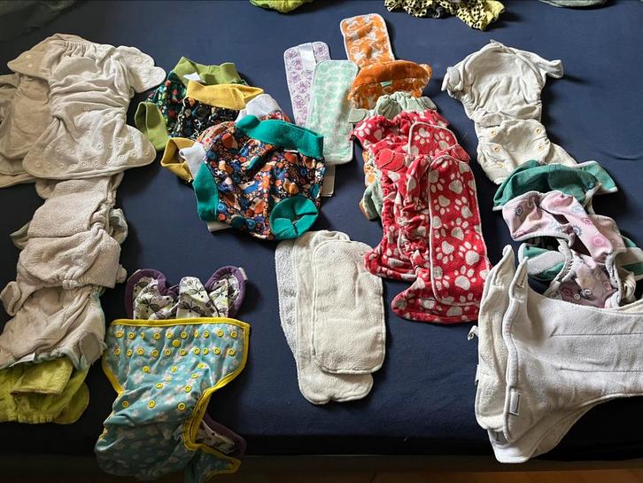 Wasbare luiers en luieremmer, Kinderen en Baby's, Babykleding | Baby-kledingpakketten, Gebruikt, Ophalen
