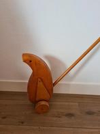 Handgemaakte houten trek of duw vogel., Ophalen of Verzenden, Gebruikt, Overige typen