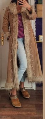 Afghaanse hippie Penny Lane maxi  jas y2k borduursels vegan, Kleding | Dames, Jassen | Winter, Ophalen of Verzenden, Gedragen