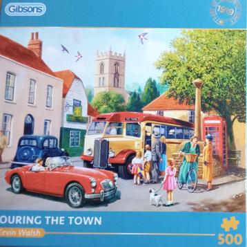 5 mooie Gibson puzzels 500 stukjes + 1 puzzel 1000 stukjes beschikbaar voor biedingen