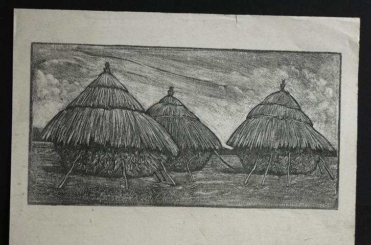 Litho A. Wirtz hooischelfven2 b 40 x 28 Mooie gave litho gem, Antiek en Kunst, Kunst | Litho's en Zeefdrukken, Ophalen of Verzenden