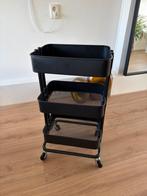 IKEA Roltafel - Zwart - 35x45x77 cm, Huis en Inrichting, Ophalen, Zo goed als nieuw