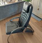 Relaxfauteuil design Ingmar Relling zwart leer, Huis en Inrichting, Fauteuils, Ophalen, Zo goed als nieuw, Leer, 50 tot 75 cm