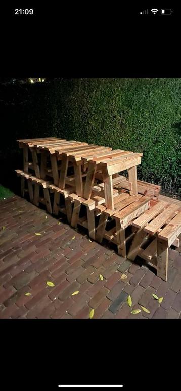 Werk bankjes afmeting 61 30 46 cm beschikbaar voor biedingen