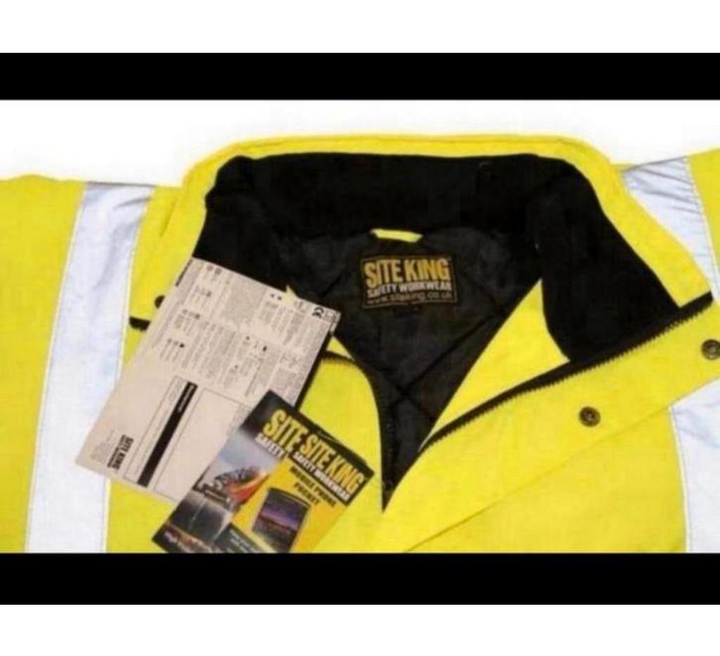 SITE KING HiVis Safety Veiligheidsjas reflectie jas 6XL geel, Dames, Nieuw, Ophalen of Verzenden, H