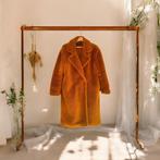 Teddy fleece jas lang merk Only (maat M), Kleding | Dames, Jassen | Winter, Maat 38/40 (M), Only, Oranje, Ophalen of Verzenden