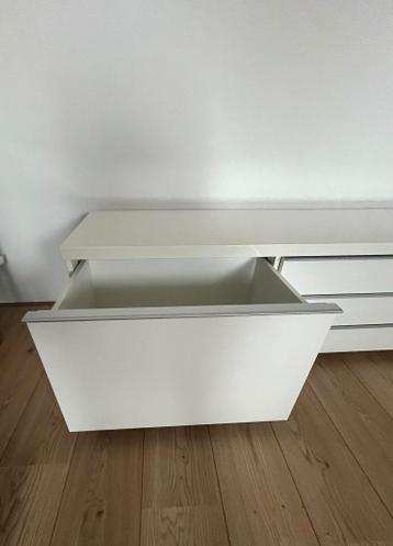 IKEA Besta Burs TV Meubel wit/ creme hoogglans - afbeelding 5