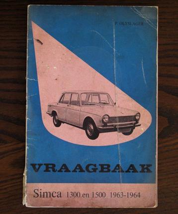 Vraagbaak Simca 1300 en 1500 (1963-1964) beschikbaar voor biedingen