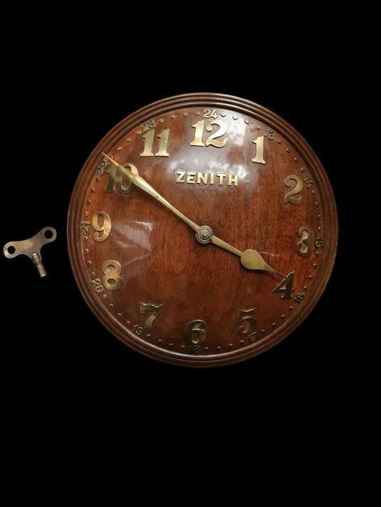 Zeldzame Zenith Art Deco klok met sleutel nr 1689, Antiek en Kunst, Antiek | Klokken, Ophalen of Verzenden