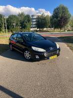 Peugeot 407 2.0 16V SW AUT 2007 Zwart, Auto's, Peugeot, Stof, Zwart, 4 cilinders, Zwart