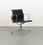 bureaustoel Vitra Eames EA 108 Zwart Leer – Chroom, Ophalen of Verzenden, Zwart