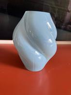 Blauw Gedraaide Vaas - Decoratief en Elegant Design, Ophalen of Verzenden