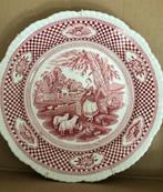 Wandbord rood Engels, Antiek en Kunst, Ophalen of Verzenden