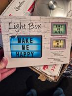 Nieuwe light box / licht box met wisselbare letters, Ophalen of Verzenden, Zo goed als nieuw