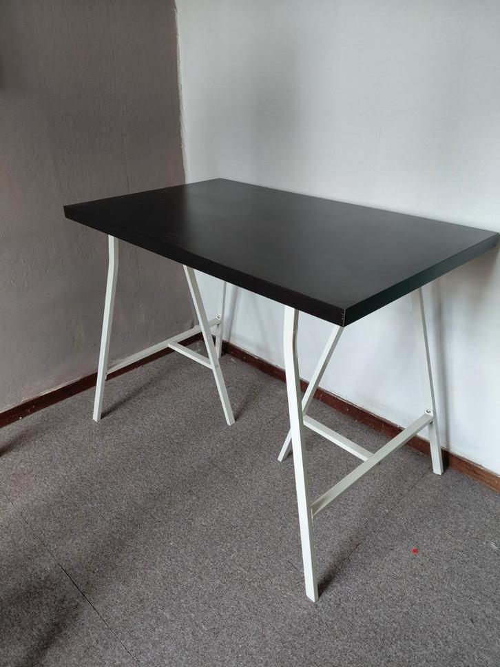 Blad met schragen, Huis en Inrichting, Tafels | Eettafels, Zo goed als nieuw, 50 tot 100 cm, 50 tot 100 cm, Rechthoekig, Ophalen