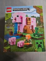 LEGO Minecraft 21170 Het Varkenshuis, Kinderen en Baby's, Speelgoed | Duplo en Lego, Ophalen of Verzenden, Zo goed als nieuw, Complete set
