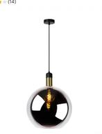 Lucide hanglamp Julius Fume 40 cm, Huis en Inrichting, Lampen | Hanglampen, Ophalen, Minder dan 50 cm, Glas, Hotel chique