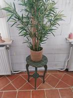 Vintage Plantentafeltje Olijfgroen/Goud, Ophalen of Verzenden