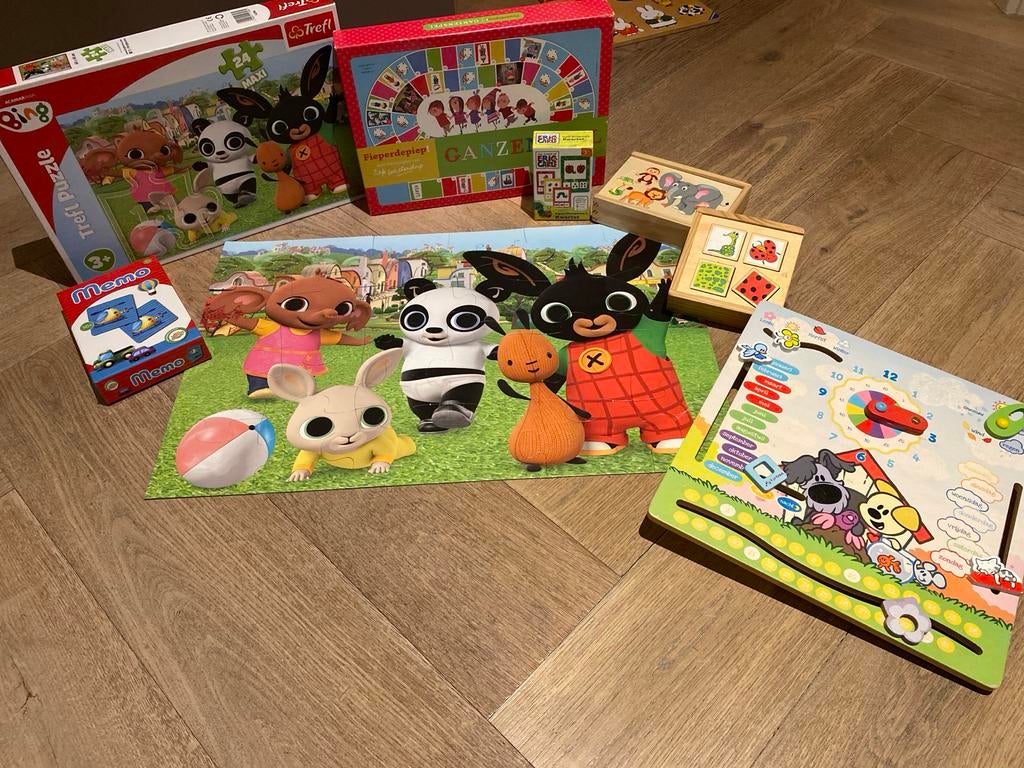 Spelletjes Bundel voor Kinderen onder 5 jaar, Kinderen en Baby's, Speelgoed | Kinderpuzzels, Ophalen, 2 tot 4 jaar, Gebruikt, Meer dan 50 stukjes