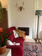 Antiek Herten Gewei met Vacht - Wanddecoratie, Huis en Inrichting, Ophalen, Gebruikt