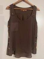 Josh V mooie top/ gouden knopen/ maat xs, Bruin, Ophalen of Verzenden, Zo goed als nieuw, Korte mouw