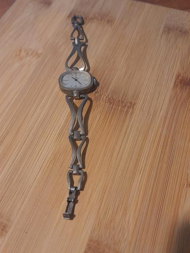 Zilveren Ancre Dameshorloge - Loopt Perfect!, Sieraden, Tassen en Uiterlijk, Horloges | Antiek, Ophalen of Verzenden