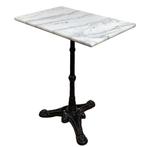 Bistrotafel balkontafel marmer 60x40 cm gietijzer onderstel, Info@edvonline.nl, Nieuw, Ophalen of Verzenden, Inductorstraat 9b Veenendaal