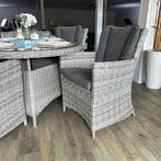 Strakke Tuinset  – Wicker tafel met 4 stoelen – Goede staat, Gebruikt, Verzenden, ., .