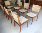 7 Johannes Andersen stoelen teak midcentury modern vintage, Huis en Inrichting, Stoelen, Vijf, Zes of meer stoelen, Gebruikt, Bruin