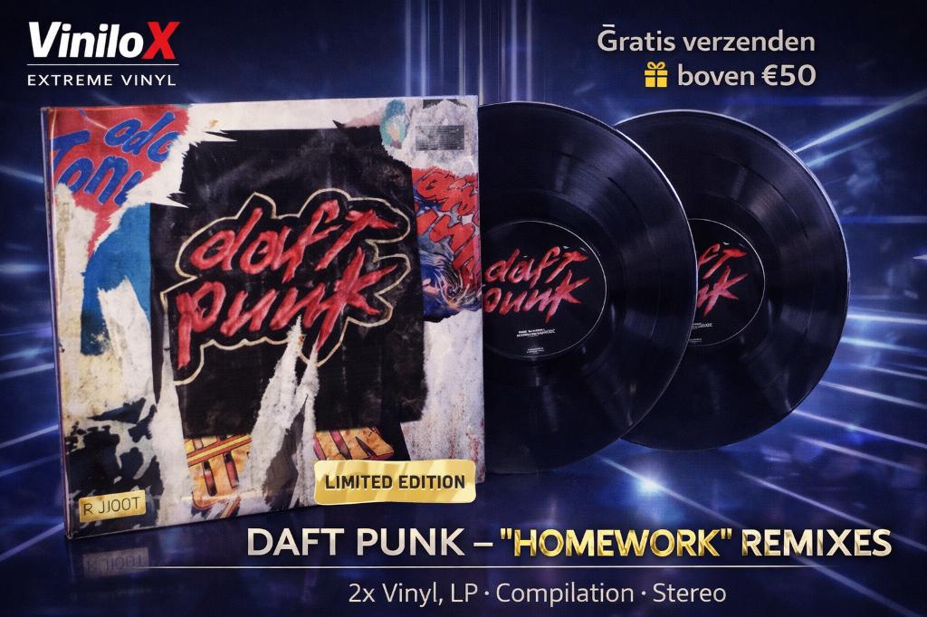 Daft Punk – Homework Remixes Limited • 2x Vinyl LP •lps, Cd's en Dvd's, Vinyl | Dance en House, Ophalen of Verzenden, Nieuw in verpakking