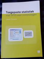 Toegepaste statistiek met SPSS voor criminologen, Boeken, Zo goed als nieuw, Lieven Pauwels, Beta, HBO