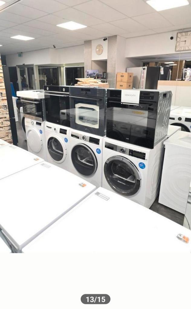 Wij hebben weer nieuwe voorraad binnen kom snel langs., Witgoed en Apparatuur, Wasmachines, Zo goed als nieuw, 8 tot 10 kg, Minder dan 85 cm