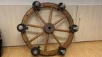 Handgemaakt wagenwiel met verlichting, Ophalen, Rustiek, Zo goed als nieuw, 75 cm of meer