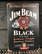 Metalen reclamebord “Jim Beam Black”  -mancave-, Verzamelen, Merken en Reclamevoorwerpen, Ophalen of Verzenden, Nieuw, Reclamebord