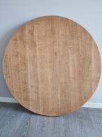 Te koop: Volledig eikenhouten tafelblad, Ophalen, Zo goed als nieuw, 100 tot 150 cm, 100 tot 150 cm
