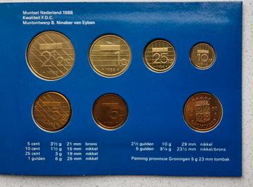Munten Nederland 1988 F.D.C beschikbaar voor biedingen