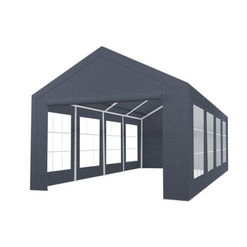 Partytent huren | antraciet 4x8 | Inclusief opbouw & afbouw, Hobby en Vrije tijd, Feestartikelen | Verhuur, Nieuw, Verjaardag