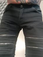 Zwarte Biker Jeans - Maat W36, Zwart, Ophalen of Verzenden, Zo goed als nieuw, W33 - W34 (confectie 48/50)