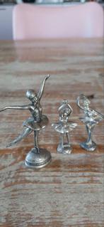 10 Miniatuur Ballerina's - Metaal/Brons, Antiek en Kunst, Kunst | Beelden en Houtsnijwerken, Ophalen of Verzenden