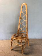 Pierantonio Bonacina | bamboe rotan high back stoel | 1960s, Ophalen of Verzenden, Bruin, Eén