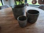 Stoere bloempotten, Huis en Inrichting, Ophalen of Verzenden, Zo goed als nieuw
