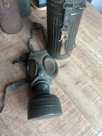Gasmasker set op naam 1942, Verzamelen, Ophalen of Verzenden, Landmacht, Duitsland