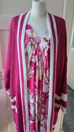 Mooi tuniek met gratis vest. Mt 52, Verzenden, Zo goed als nieuw, Roze, Blouse of Tuniek