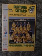 PROGRAMMABOEKJE FORTUNA SITTARD-BETIS SEVILLA 95-96, Ophalen of Verzenden, Zo goed als nieuw, Overige binnenlandse clubs, Overige typen