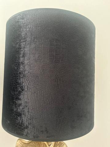 Zwarte Velvet Slangen Lampenkap (2 beschikbaar) beschikbaar voor biedingen