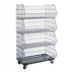 3x 3 demontabele en stapelbare draadmanden z.g.a.n., Archief en Opbergen, Ophalen, Gebruikt, Overige typen