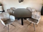 6 luxe eetkamer stoelen Moods Mobitec, Huis en Inrichting, Ophalen, Gebruikt, Overige kleuren, Vijf, Zes of meer stoelen