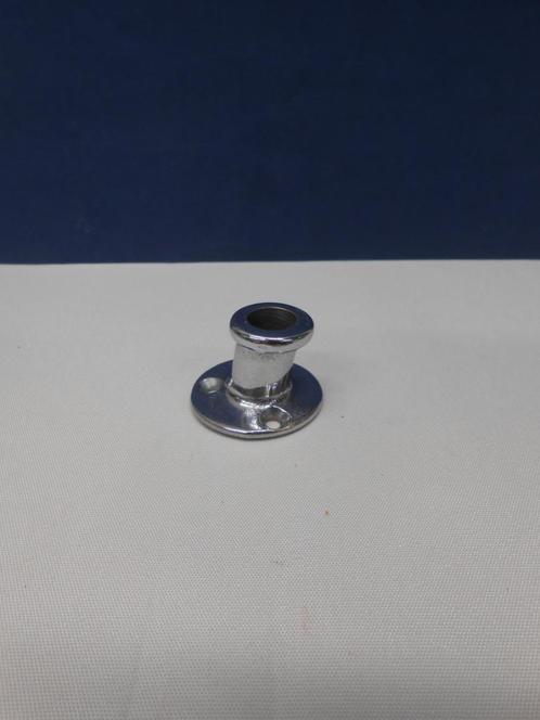 Vlaggenstokhouders, 12 en 13 mm, messing verchroomd, schuin, Watersport en Boten, Accessoires en Onderhoud, Zo goed als nieuw