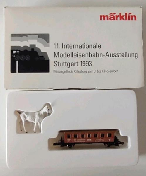 MÄRKLIN Z rijtuig tgv de modelspoortentoonstelling in 1993, Hobby en Vrije tijd, Modeltreinen | Overige schalen, Zo goed als nieuw